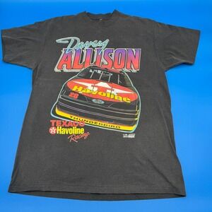 Vintage 1992 Davey Allison Havoline Racing T Shirt Mens XL Nascar Ford